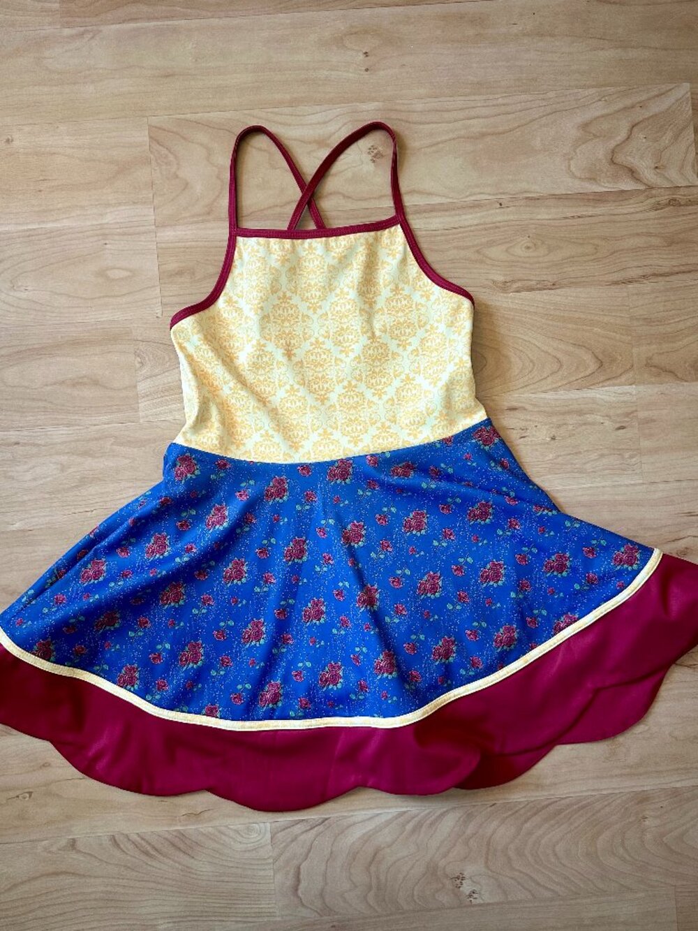 Liv & Stella Enchanted Rose Fairytale Activewear Dress, size 8